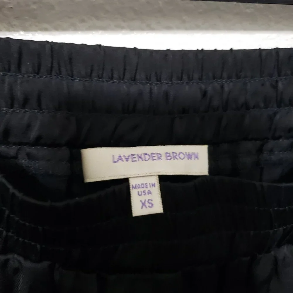 Lavender Brown Flowy Pants - Picture 14 of 14